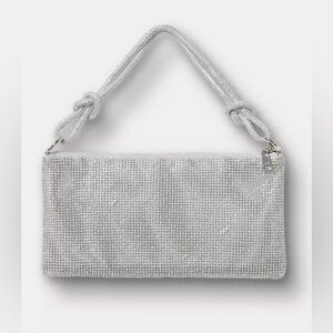 #AB035 - Torrid Rhinestone Shoulder Bag, Silver
